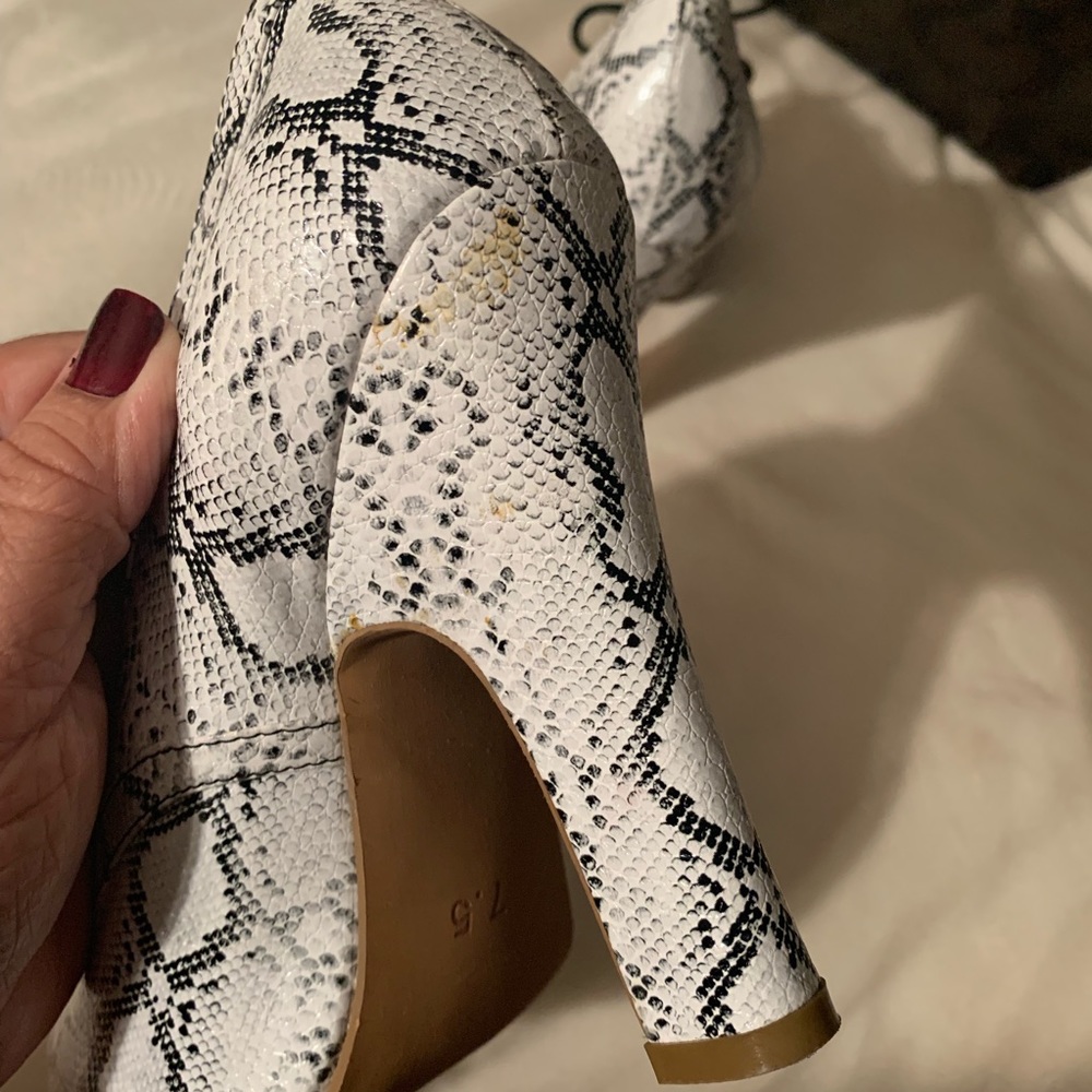 Melody Ehsani The Khatira Python Lace Bootie - image 4